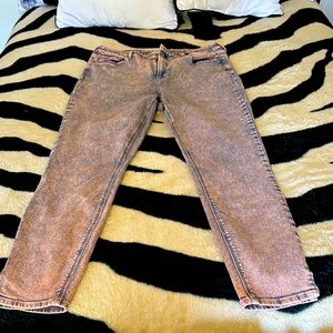 Old Navy Pink Straight Jeans, size 16 Tall